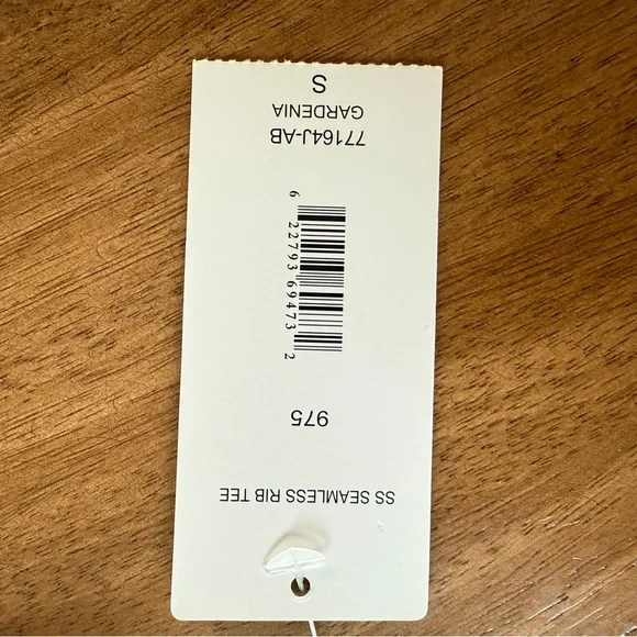 Justify White Ribbed Crop Top Small | Fitted Short Sleeve Scoop Neck - Picture 4 of 4